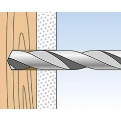 Fischer Nylon-Kippdübel DuoTec 10 mit Rundhaken 2 Stück