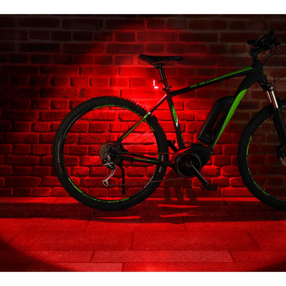 Fischer Bikes LED-Akku-Beleuchtungs-Set 3-teilig