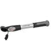 Fischer Bikes Mini-Pumpe mit Doppelhub Duokopf silber