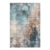 Flachflorteppich „Indiana 300“, blau/braun