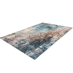 Flachflorteppich „Indiana 300“, blau/braun