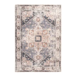 Flachflorteppich „Indiana 100“, grau/braun