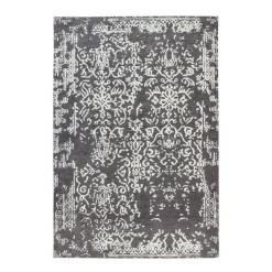 Flachflorteppich „River 130“, grau/anthrazit
