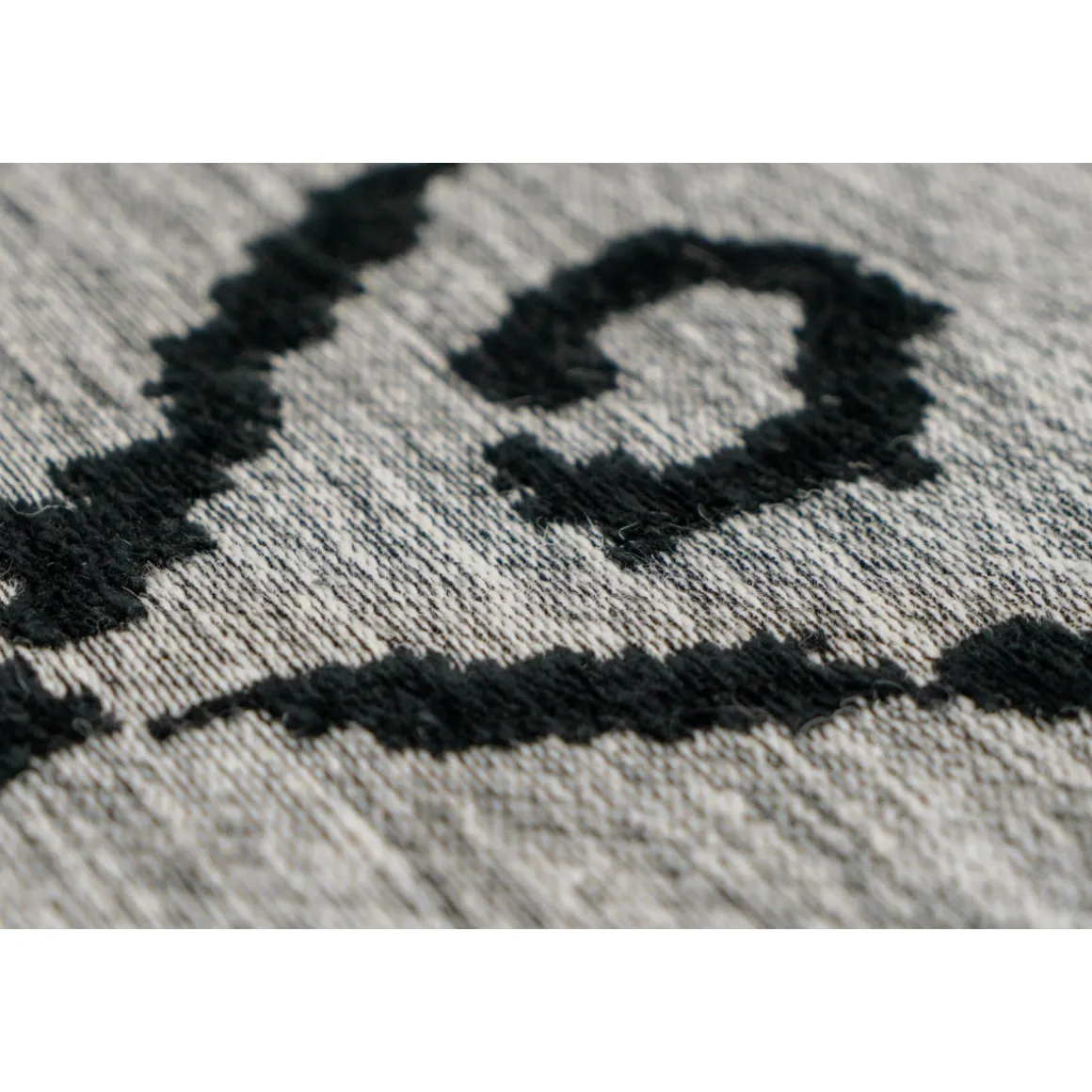Flachflorteppich „River 110“, grau/schwarz