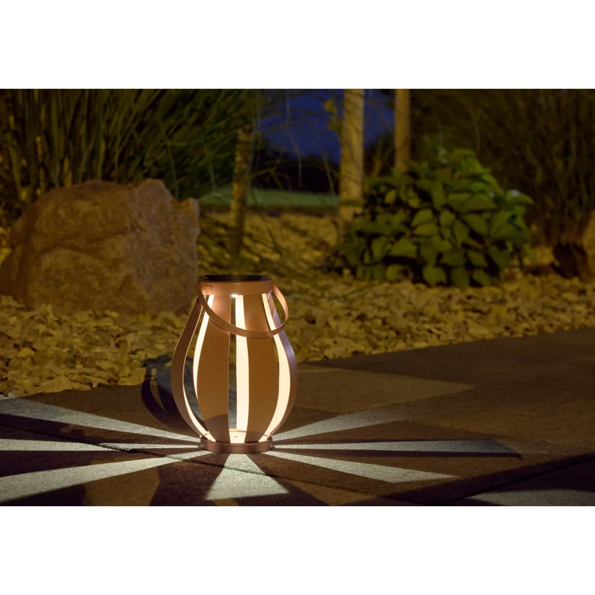 Flector Garten Flector LED Solarlaterne Rosa