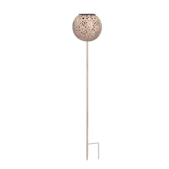 Flector Garten LED Solarspiess beige