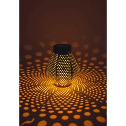 Flector Garten LED-Solar-Dekolicht Orient silber 12,5 x 12,5 x 16 cm