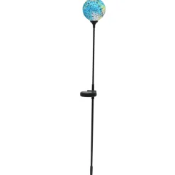Flector Garten LED-Solar-Gartenstecker Mosaik blau