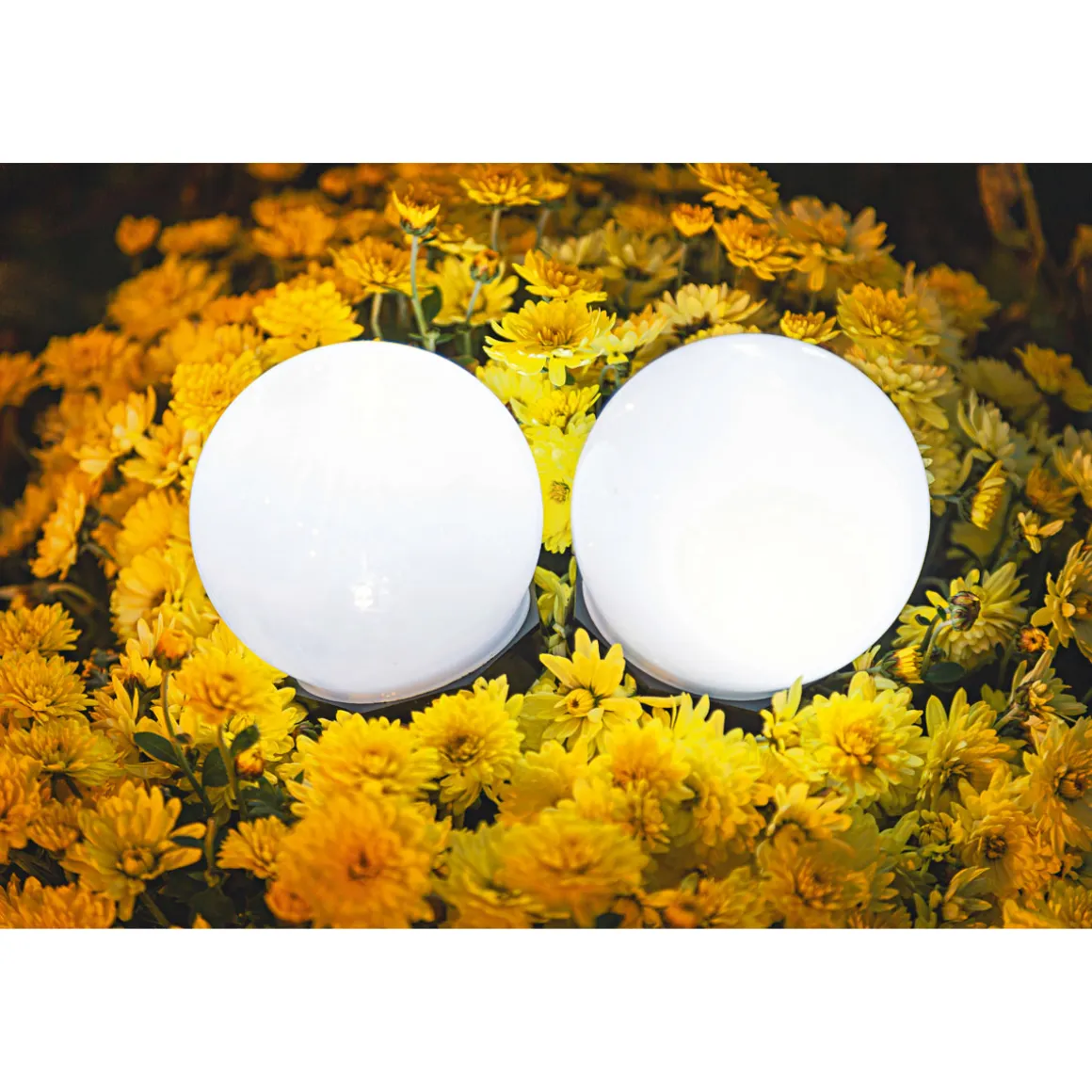 Flector Garten LED-Solar-Kugelleuchte schwarz 10 x 33 cm