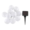 Flector Garten LED-Solar-Lichterkette Lampion weiß