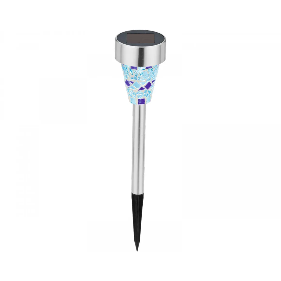 Flector Garten Solarleuchte Mosaikstick blau