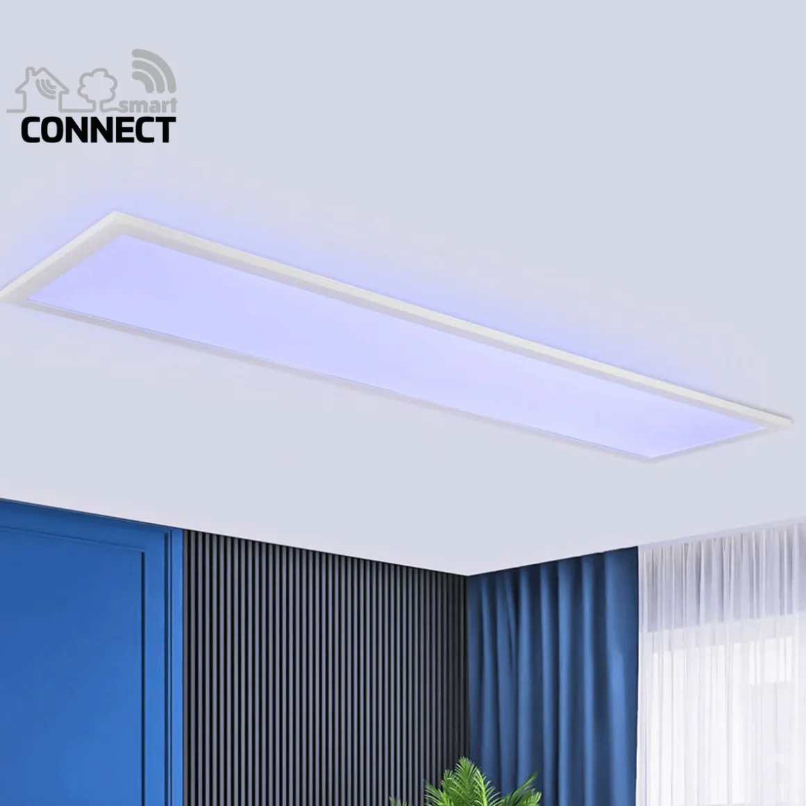 Flector LED-Panel Smart Connect 120 x 30 cm weiß
