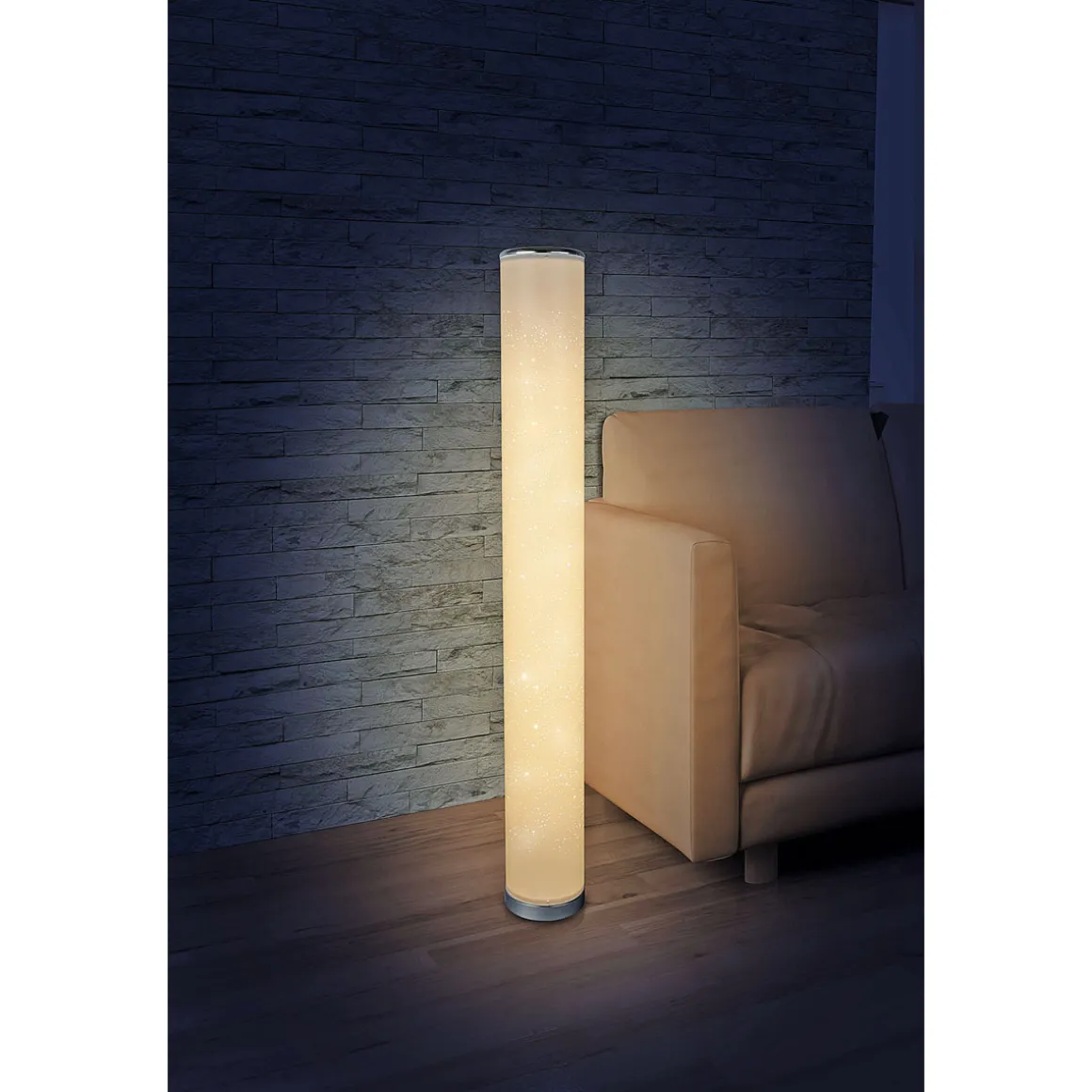 Flector LED-Stehleuchte Starlight mit Glitzereffekt weiß