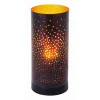 Flector LED-Tischleuchte Kamina schwarz-gold 12 x 27 cm
