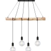 Flector Pendelleuchte Fleetwood mit Naturholz