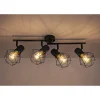 Flector Spotserie Tabea 4-flg schwarz 60,5 x 18 x 17,5 cm