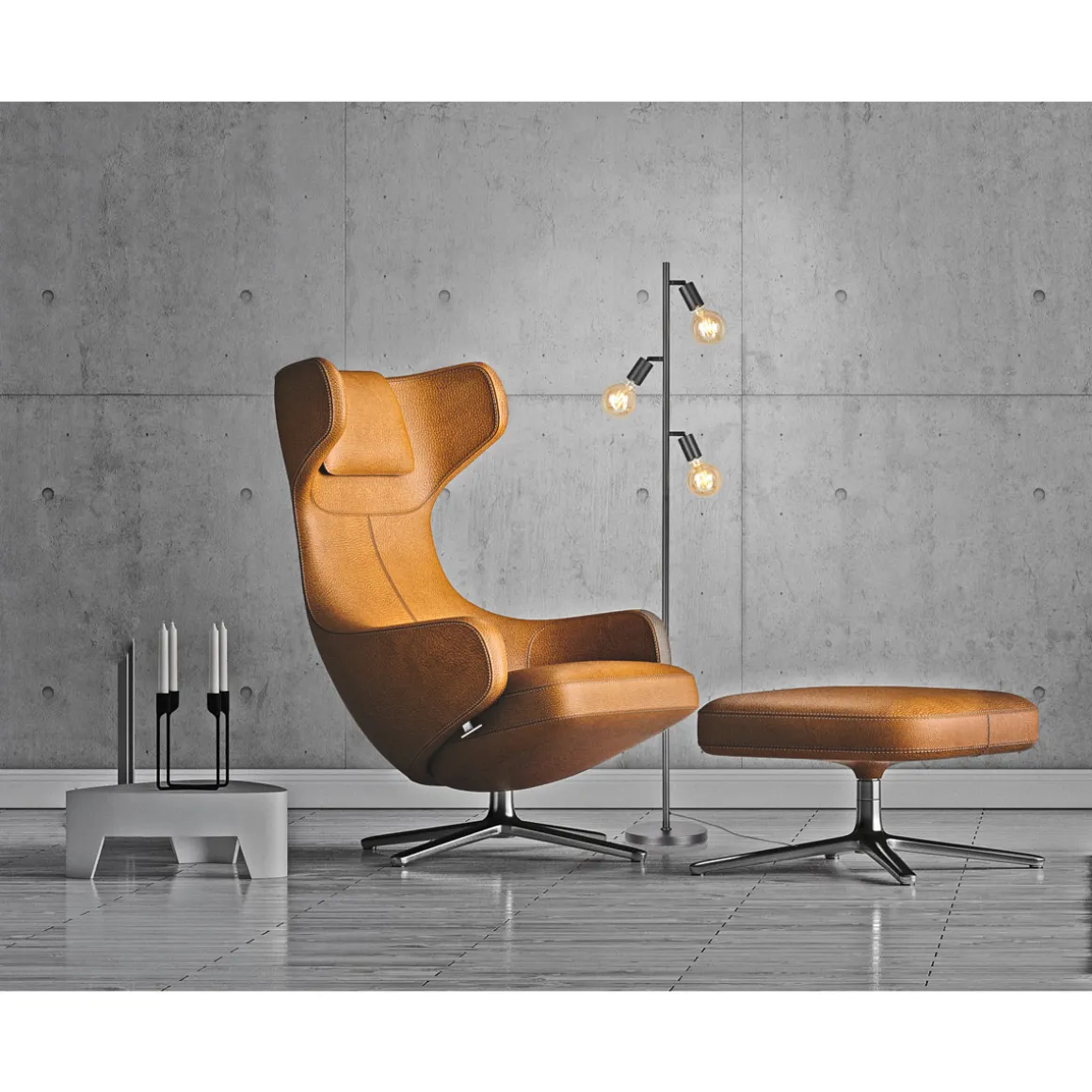Flector Stehleuchte Edison Black