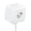 Flector Technik Steckdosenwürfel 4-fach und 2 x USB