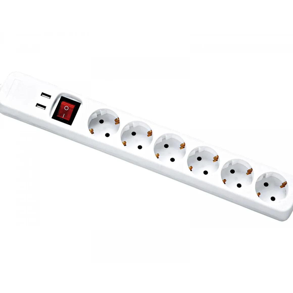 Flector Technik Steckdosenleiste 6-fach mit USB weiß