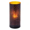 Flector Tischleuchte Kamina schwarz gold H 24 cm