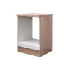 Flex-Well Herdumbauschrank „Valero“ 60x86x60 cm, weiß/Sonoma Eiche
