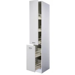 Flex-Well Küchen-Apothekerschrank „Wito“, 30x200x57,1 cm, weiß
