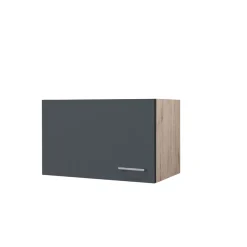 Flex-Well Küchenoberschrank „Tiago“, 60x32x32 cm, basaltgrau/San Remo Eiche