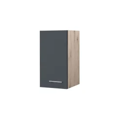 Flex-Well Küchenoberschrank „Tiago“, 30x54,8x32 cm, basaltgrau/San Remo Eiche