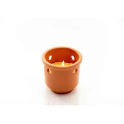 Flower Power Citronellakerze TERRA mit Loch 9,7 x 6 cm