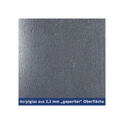 FORTE Eckduschkabine „Vela“ Eckduschkabine mit Schiebesystem 75 x 90 cm