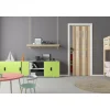 FORTE Kunststoff-Falttür Luciana B 88,5 x H 202 cm Esche holz3 D 3 Fenster