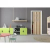 FORTE Kunststoff-Falttür Luciana B 88,5 x H 202 cm Esche holz 3 D 2 Fenster