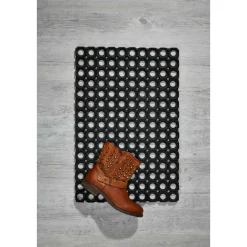 Fußmatte Gummiring 40 x 60 cm offen schwarz