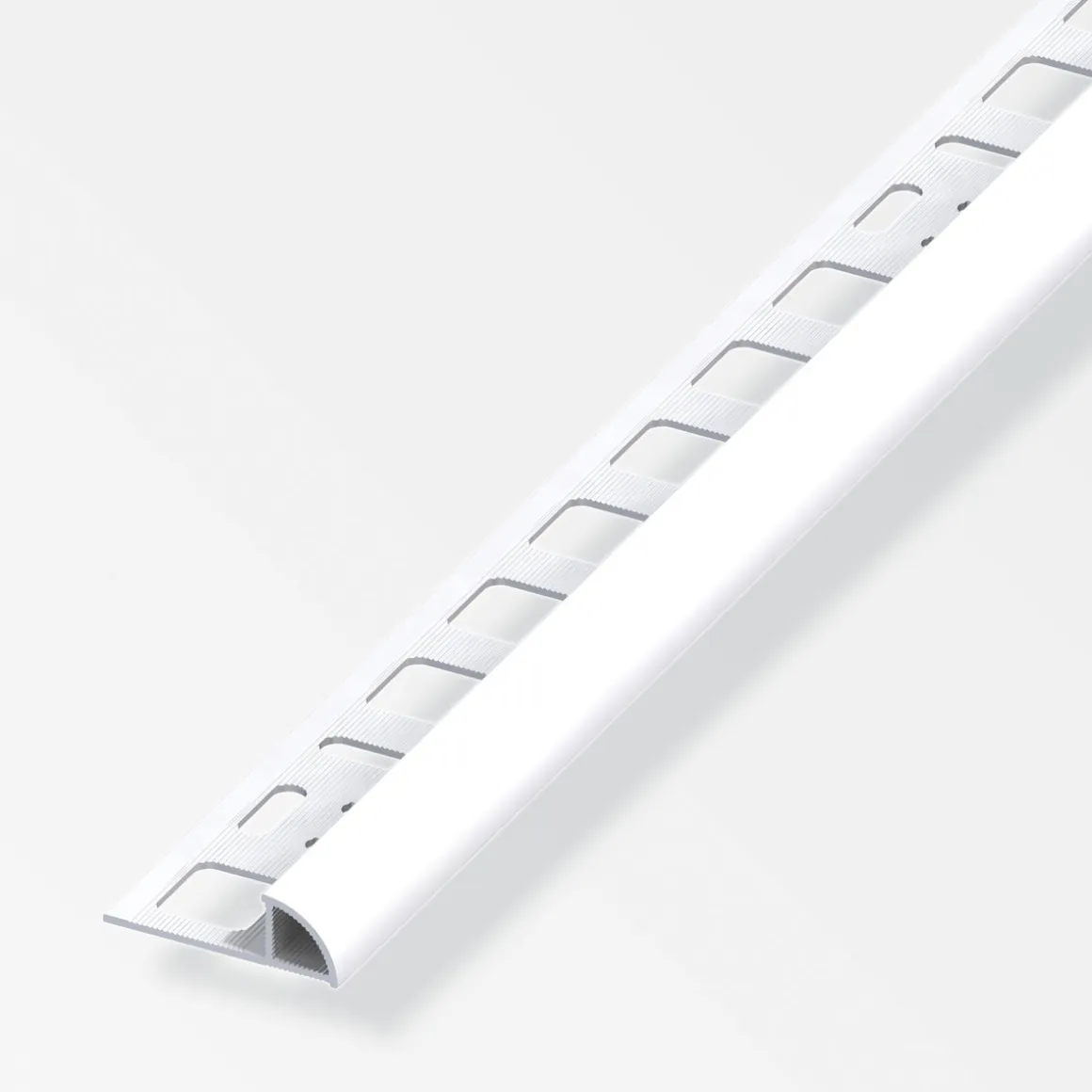 Fundamo Viertelkreisprofil 6 mm 2,5m PVC weiß