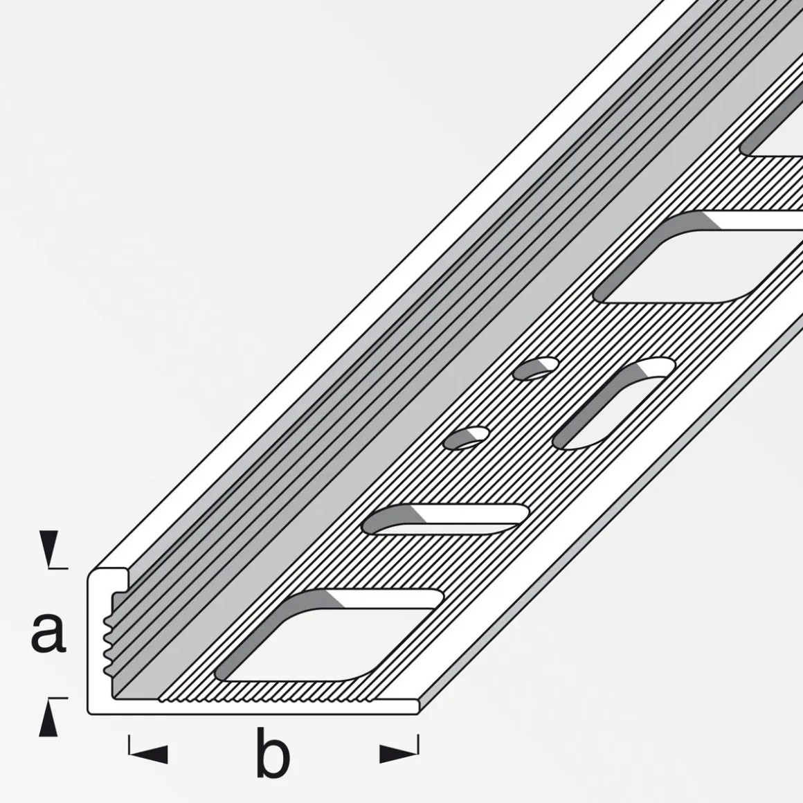 Fundamo Winkelprofil 12,5 mm 2,5m Aluminium blank