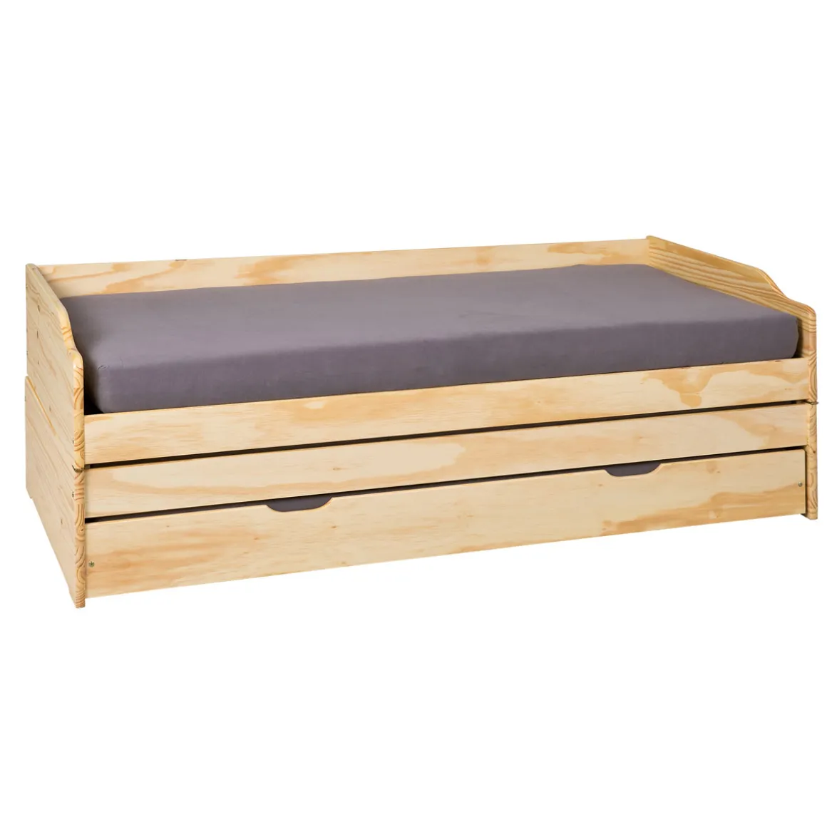 Funktionscouch „Lotar“, 3 in 1, natur, 90x200 cm