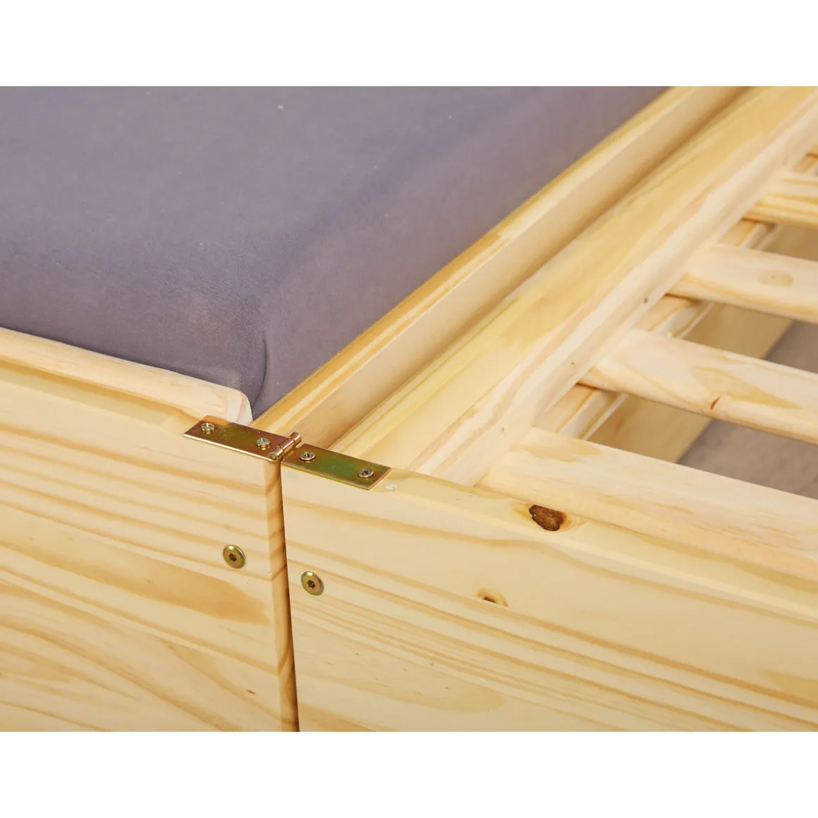 Funktionscouch „Lotar“, 3 in 1, natur, 90x200 cm