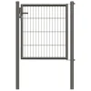 GAH Alberts Stabgitter-Einzeltor anthrazit-zinkphosphatiert 1000 x 1000/1500 mm