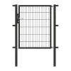 GAH Alberts Stabgitter-Einzeltor anthrazit-feueverzinkt 1000 x 1200/1700 mm zum Einbetonieren