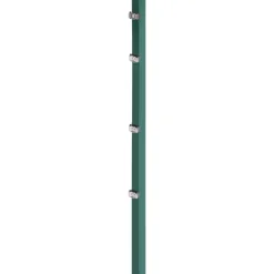 GAH Alberts Zaunpfosten inkl Klemmlasche anthrazit m Zubehör 60 x 40 /2400/400