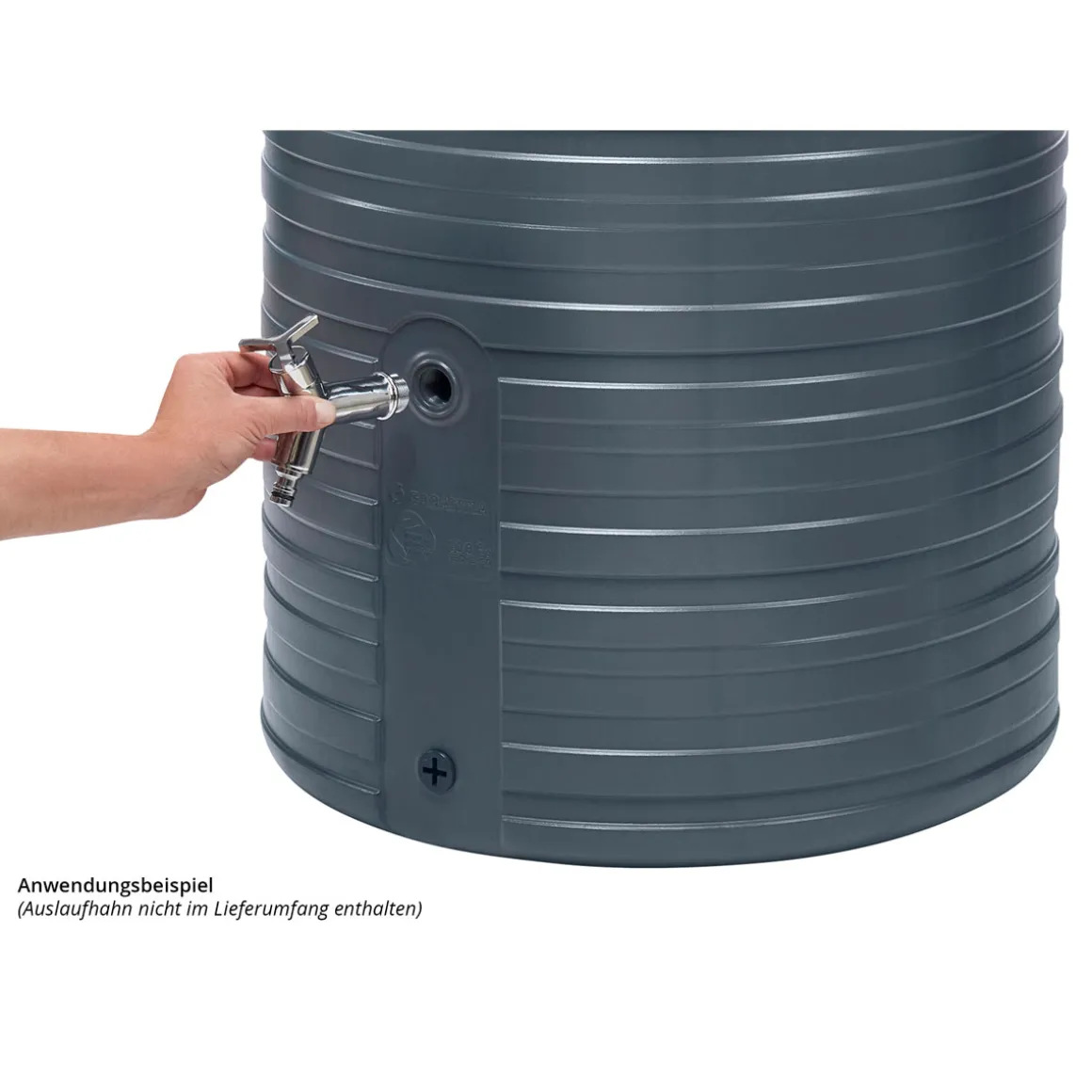 Garantia Regentonne Nordic 2in1 500 Liter graphite grey