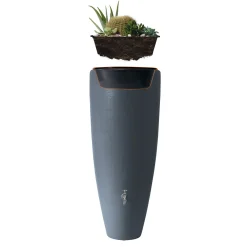 Garantia Wasserbehälter 2in1 300 Liter graphite grey inkl. Pflanzschale