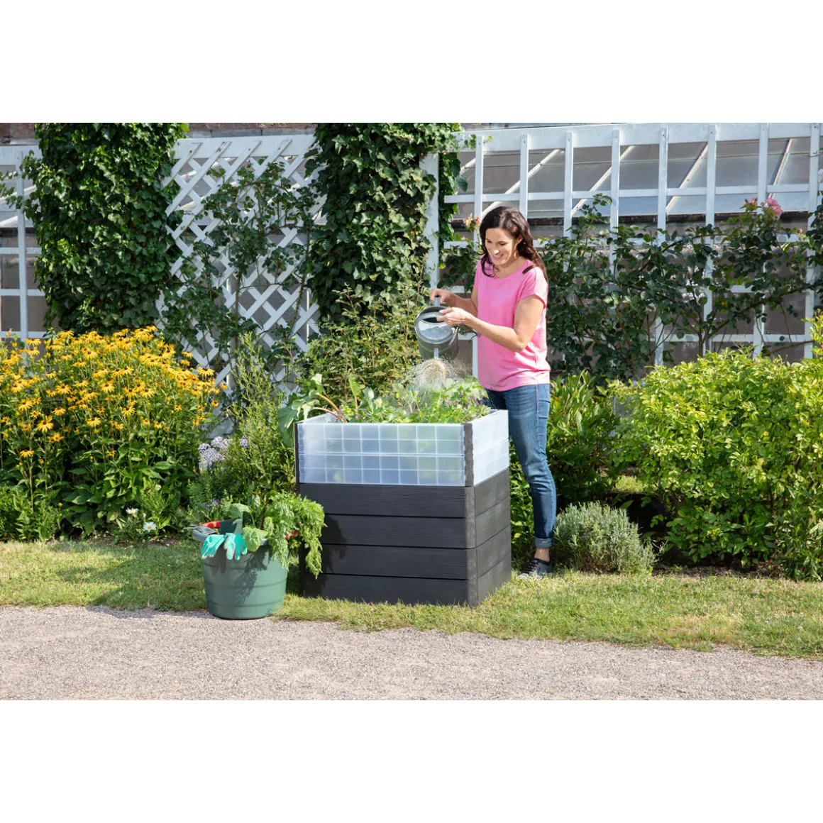 Garantia Hochbeet ERGO QUADRO Turbo M 75 Wood inkl FLORA