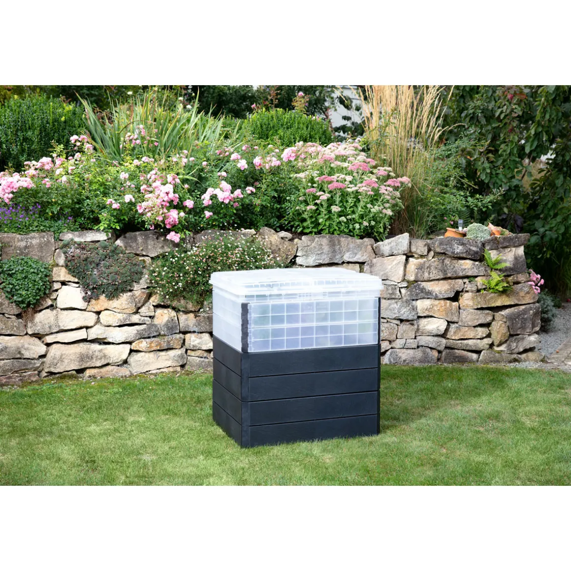 Garantia Hochbeet ERGO QUADRO TurboPlus M 85 Stone inkl FLORA