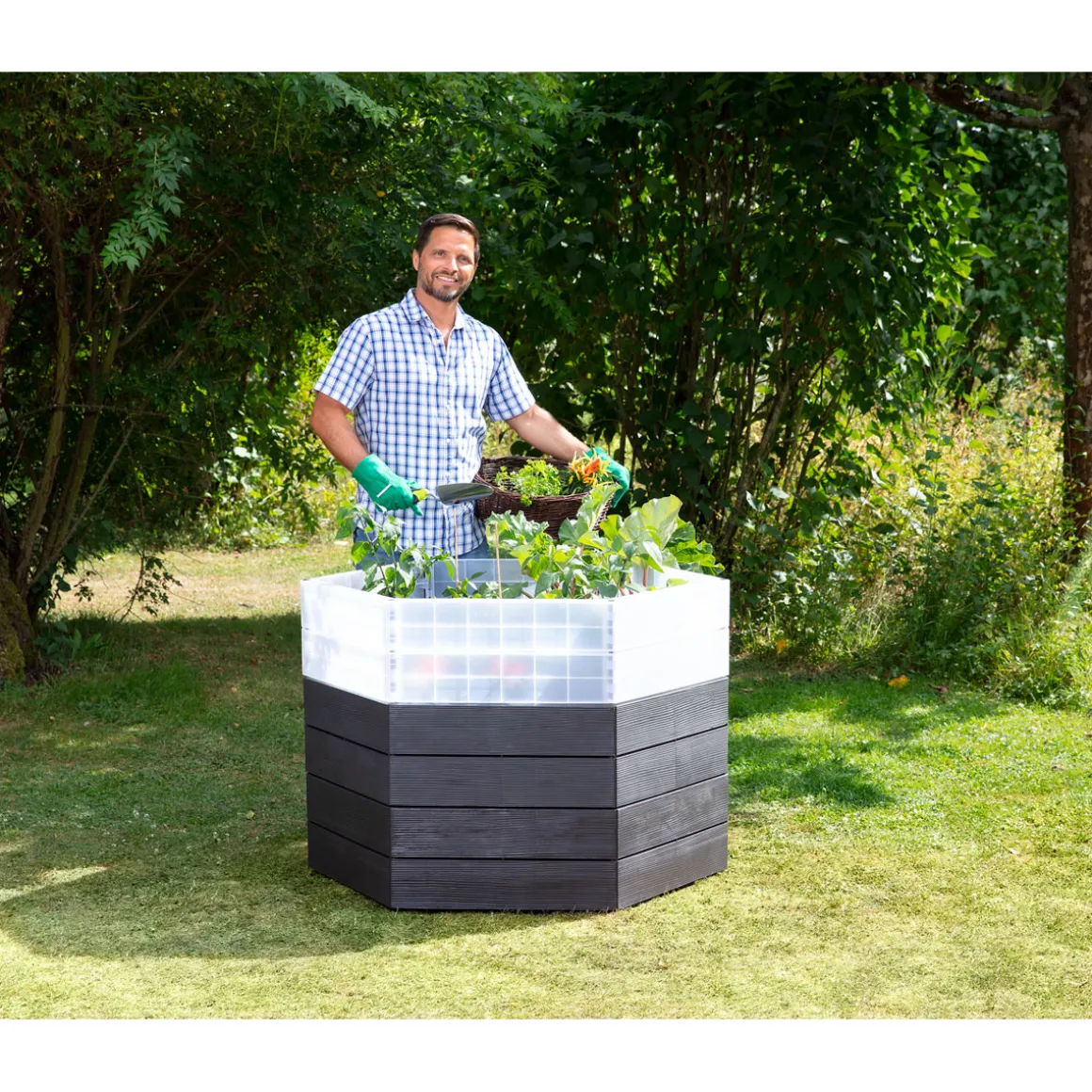 Garantia Hochbeet ERGO Turbo L 75 Wood inkl FLORA