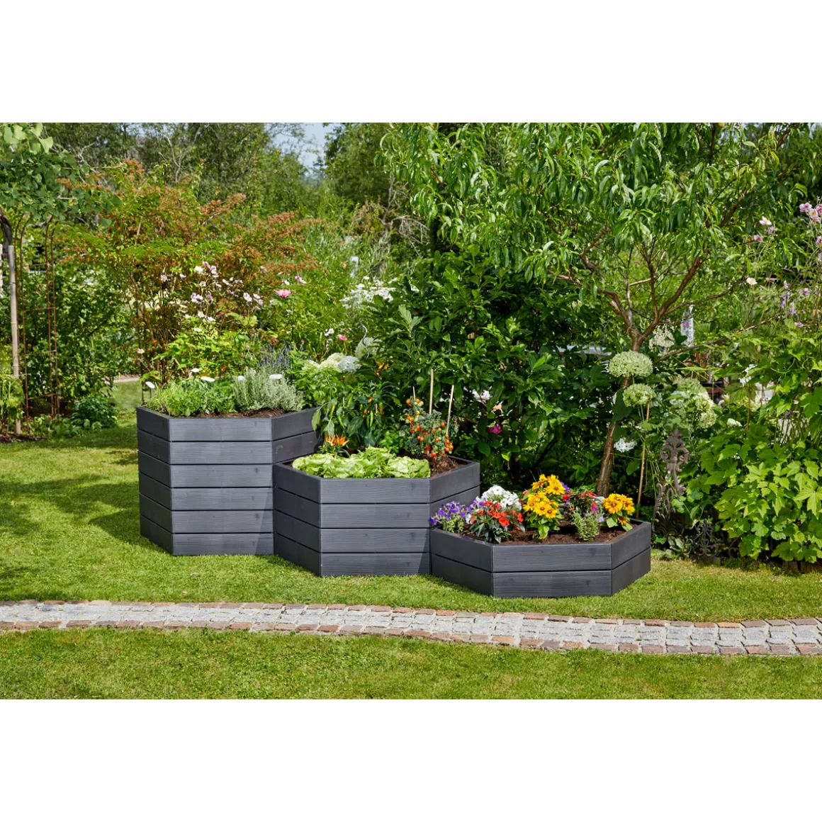 Garantia Hochbeet ERGO VARIO 1 Wood inkl FLORA