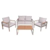 Garden Pleasure Lounge-Set FLORENCE, 4-tlg. Aluminiumrahmen, chamagner, Non-Wood