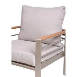 Garden Pleasure Lounge-Set FLORENCE, 4-tlg. Aluminiumrahmen, chamagner, Non-Wood