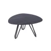 Garden Pleasure Tisch ALINA Aluminium, gesinterter Stein, schwarz