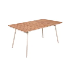 Garden Pleasure Tisch CARMEL Stahl, pulverbeschichtet / Teak FSC 100%